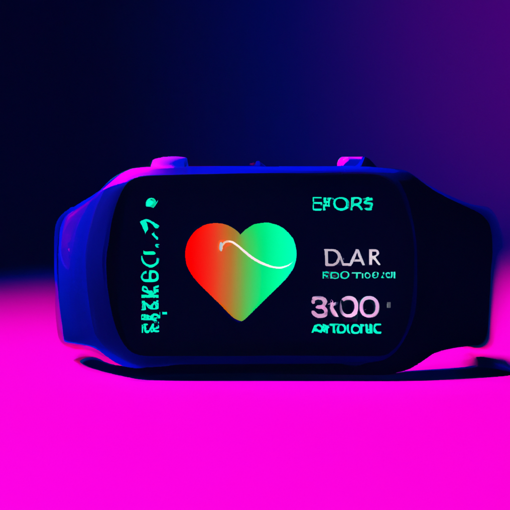Close-up of a smartwatch showing training metrics